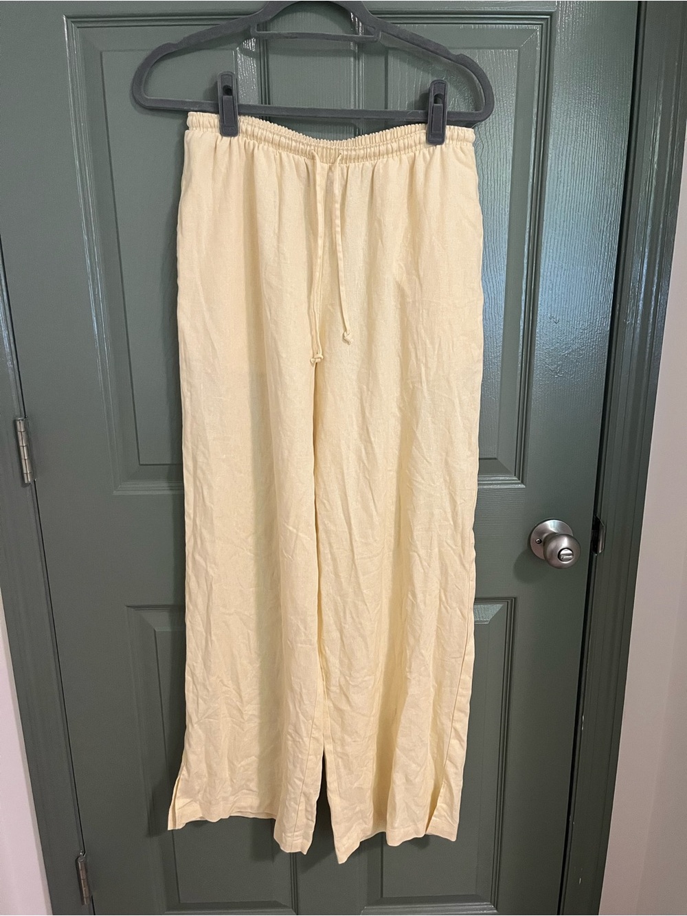 wild fable Pale Yellow Drawstring Waist Pants